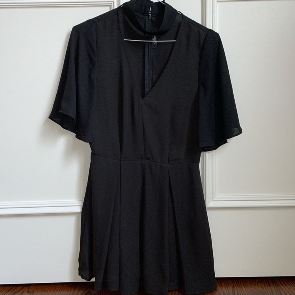 Gilbert Flowy Romper with Choker Attacked